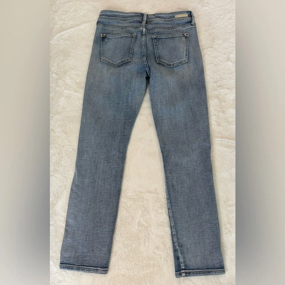 Pilcro and the Letterpress by Anthropologie Slim Boyfriend Distressed Blue Jeans - Picture 4 of 16